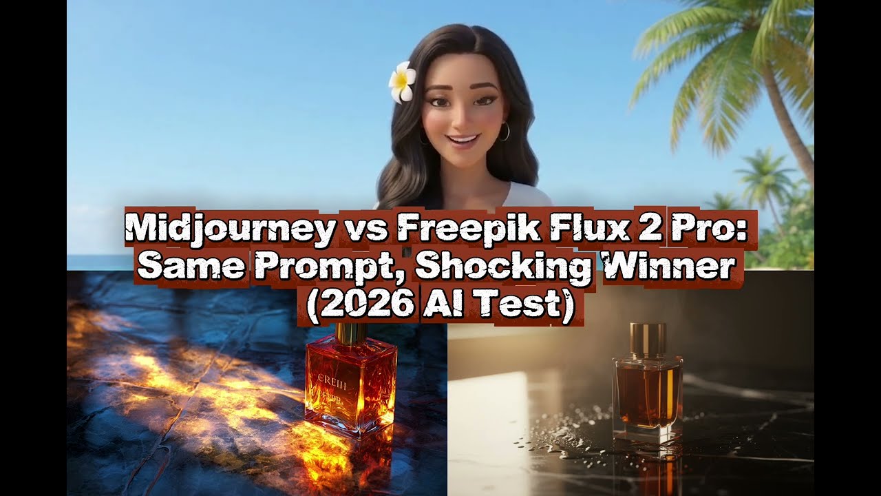 Midjourney vs Freepik Flux 2 Pro: Same Prompt, Shocking Winner (2026 AI Test)
