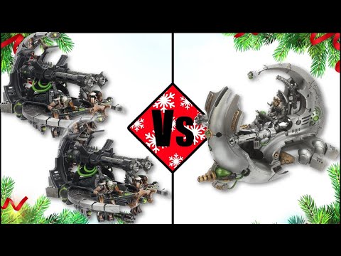 15th - 2x Annihilation Barge Vs Tesseract Ark - Necrons Countdown to Xmas - Warhammer 40k