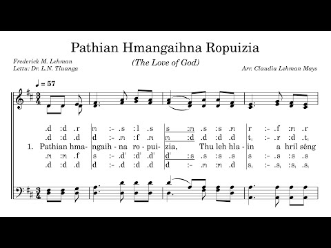 KHB 43 | Pathian Hmangaihna Ropuizia (The Love of God) | A Capella