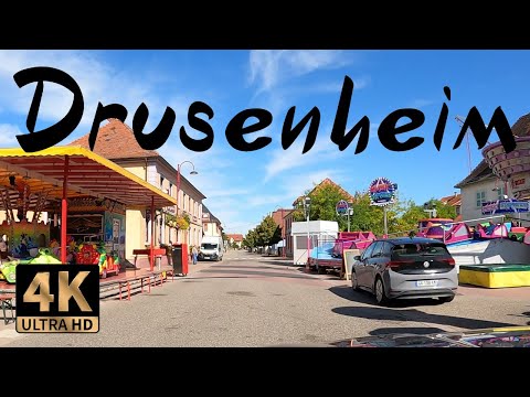Driving tour of Drusenheim, France