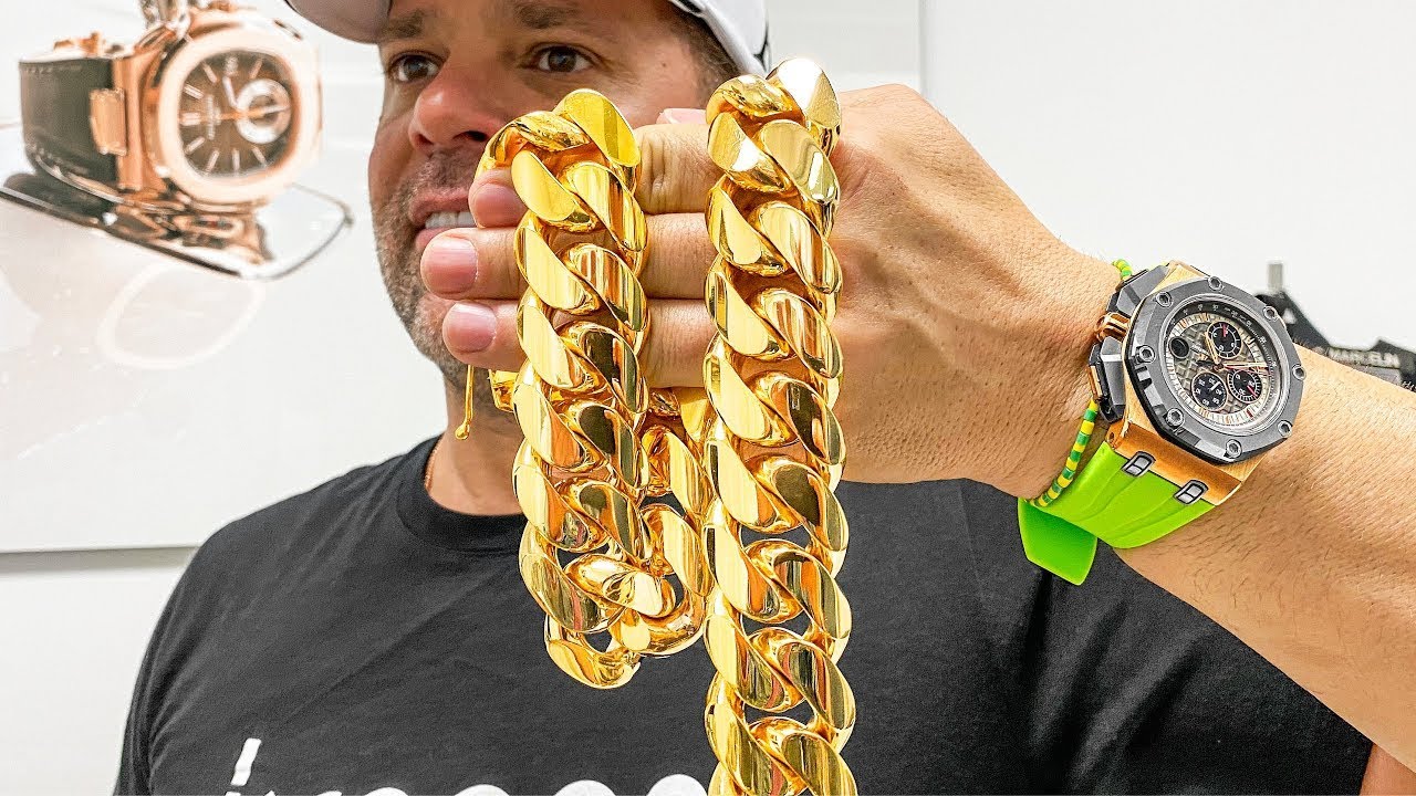 Así se hace una cadena cubana de oro de 1 kilo - ¡Increíble!