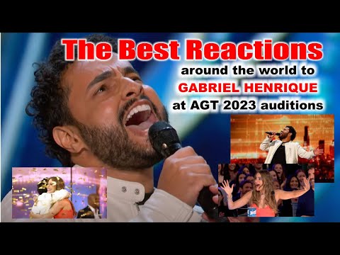 As melhores reações pelo mundo a Gabriel Henrique nas audições do AGT 2023