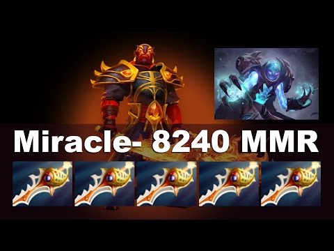 Miracle- Ember 5 Divine Rapiers Game 8240 MMR EU West Dota 2