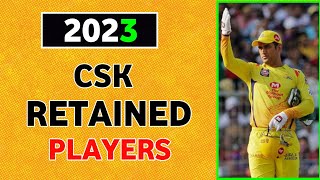 CSK Retained Players 2023 | चेन्नई इन खिलाड़ियों को करेगी रिटेन | Csk Squad 2023 | csk target player