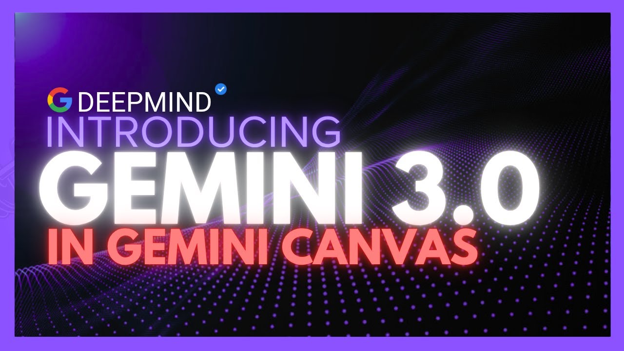 Gemini 3.0 Pro: Greatest Model Ever! Most Powerful, Cheapest, & Fastest Model Ever! IN CANVAS!