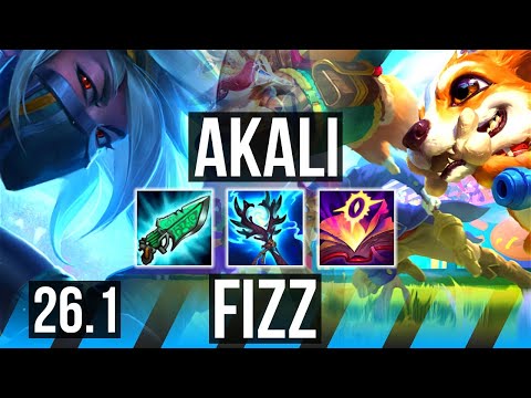 AKALI vs FIZZ (MID) | Perfect KDA: 15/0/3 | EUW Master | 26.1