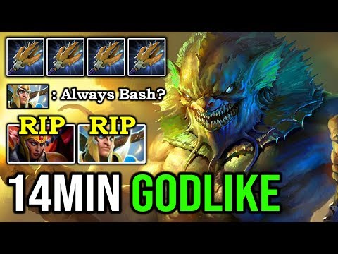 EPIC PRO OFFLANE SLARDAR 100% Brutal Bash Lord 14Min Godlike 19Min GG Crazy Fish Deleted ALL DotA 2