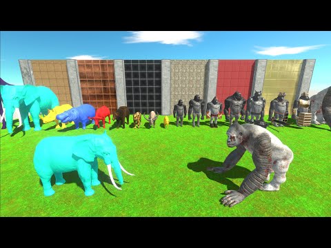 MORERN MAMMALS vs MUTANT PRIMATES - Animal Revolt Battle Simulator