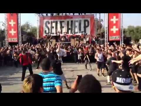 Wall of Death from The Word Alive's set at Self Help Fest 2014