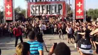 Wall of Death from The Word Alive's set at Self Help Fest 2014