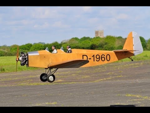 1/2 SCALE RC KLEMM KL 25 GERMAN/TRAINER 1928 - VALACH 420cc RADIAL LMA TIBENHAM - 2017