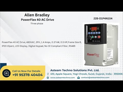 22B-D4P0N104 PowerFlex 40 AC Drive Allen Bradley, for 22B-D4P0N104 PowerFlex 40 AC Drive Allen Bradley, for