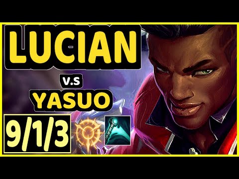 ABLAZEOLIVE (LUCIAN) vs YASUO - 9/1/3 KDA MID CHALLENGER GAMEPLAY - NA