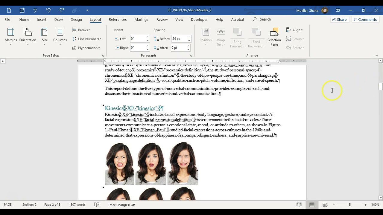 Word-Module 9: SAM Project B (Pelletier College)