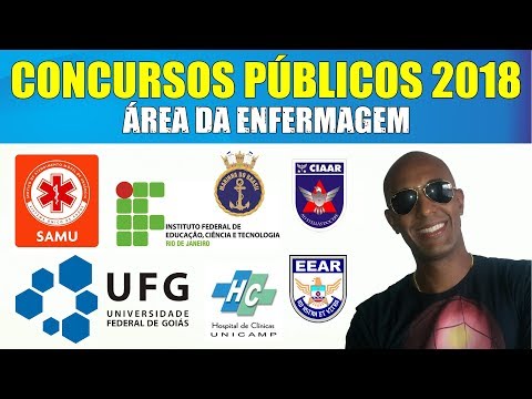 CONCURSOS PÚBLICOS NA ÁREA DA ENFERMAGEM EM 2018