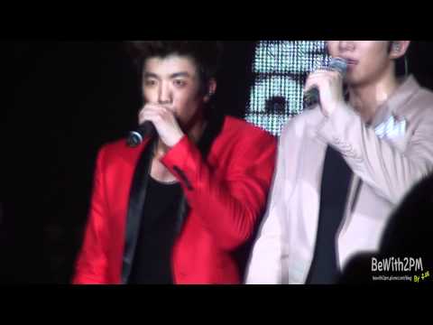 111007 2PM Hands Up Asia Tour Con  in Taipei - Talk & Wooyoung Junho Beatbox