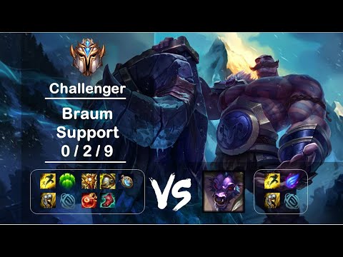 [4K] KR Challenger Support Braum vs Alistar Ep.1174