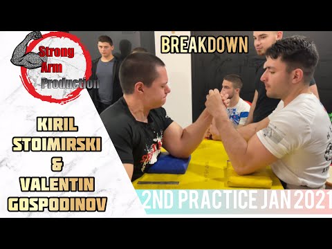 Valentin Gospodinov and Kiril Stoimirski | ARM Wrestling | Sparring Breakdown | Jan 2021 | Day 02