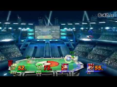Waael (Ness) & XeroRain (Shulk) VS Numan (Mario) & Sanad (Diddy Kong) - Pokemon Stadium 2