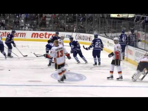 More of the pregame from the Leafs Flames game at the ACC