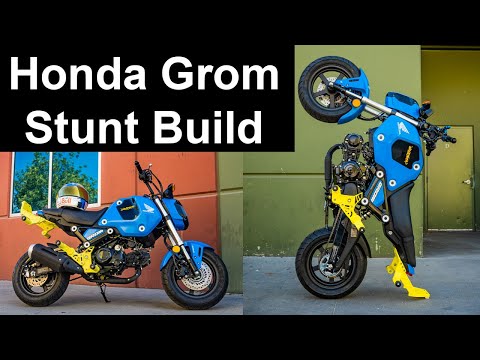 2022 Honda Grom Stunt Build: Impaktech USA Grom Crash Cage