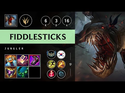 Fiddlesticks Jungle vs Nidalee - KR Challenger Patch 25.18