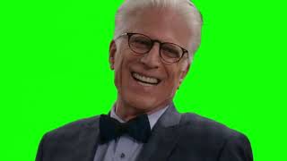 The Good Place Michael laughing green screen