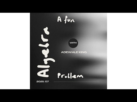 A Fun ALGEBRA PROBLEM with a Touch of Square root 