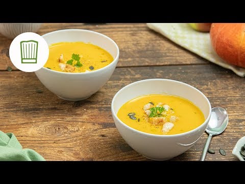 Cremige Kürbissuppe mit Äpfeln | Chefkoch