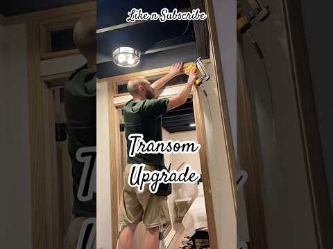 Custom Transom Window Build + Trim! #DIY #Woodworking #HomeImprovement