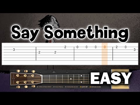 A Great Big World - Say Something - EASY Guitar tutorial (TAB)