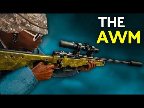 PUBG | The AWM is a Beast (AWM + M16A4 Gameplay)