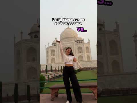 Le VRAI Taj Mahal... 😅😱 #couplevoyage #humor #blague #inde #tajmahal #shorts