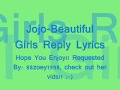 Beautiful Girls Reply - Jojo (Lyrics)