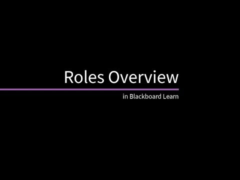 Blackboard Learn Overview