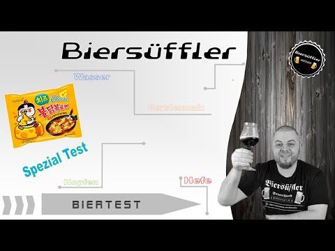 Biersüffler Testet Hot Samyang Ramen Cheese (scharfe Nudeln)
