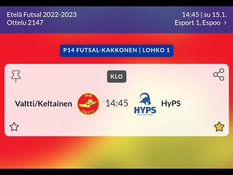 Valtti vs HyPS - 15/01/2023