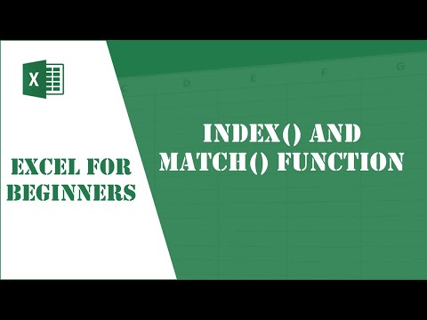 Excel Tutorial 78 - Index and Match Function