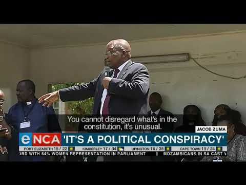 Zuma says he's victim of political conspiracy