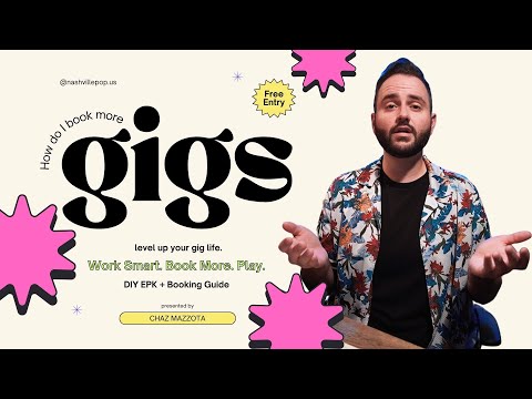 Booking Gigs with an EPK (Electronic Press Kit) | Chaz Mazzota, Nashville Pop