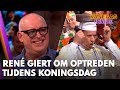 René giert om optreden tijdens Koningsdag: 'Die heeft te vaak naar Marieke Elsinga gekeken!'