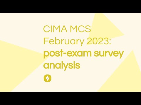 CIMA MCS February '23 Survey: What can you learn?