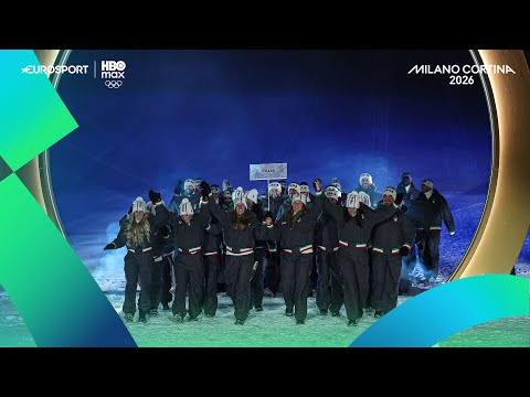 La sfilata dell'ITALIA: Fontana, Pellegrino, Brignone e Mosaner col TRICOLORE | #MilanoCortina2026