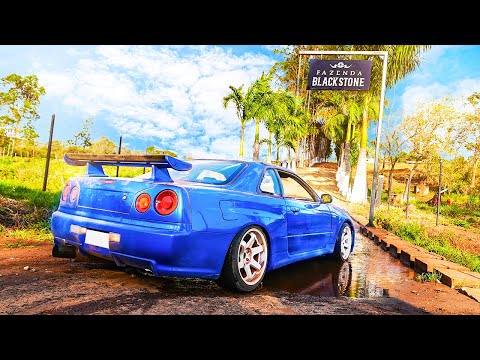 FUI PARA FAZENDA DE SKYLINE R34 - A MAIOR LOUCURA DE TODOS OS TEMPOS