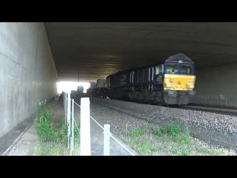 DRS 88002 TnT 66422 Passes Mossband With Epic 4-Tone Horn On Mixed Wagonload 09/06/2019