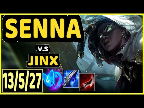 YUUKI60 (SENNA) vs JINX - 13/5/27 KDA BOTTOM ADC GAMEPLAY - EUW Ranked MASTER