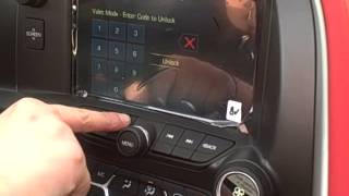 Valet Mode on Chevy MyLink Radio 2014 Chevy Corvette Stingray