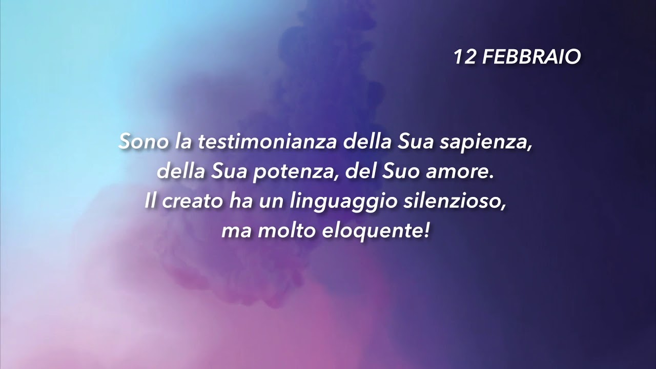 Meditazione Calendario "Parole di Vita" del 12 Febbraio 2019