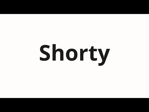 How to pronounce Shorty | Шорты (Shorts in Russian)