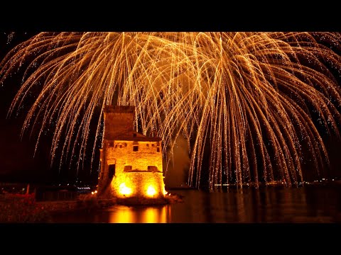 Fuochi d'artificio spettacolari a Rapallo pirotecnica DEL VICARIO